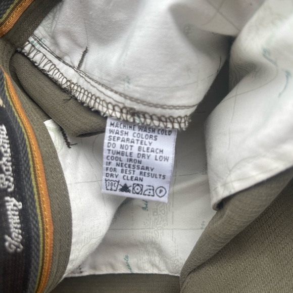 Tommy Bahama Shorts Mens 38 Green 100% Silk Relax Pleated Casual Vacation - Picture 6 of 6